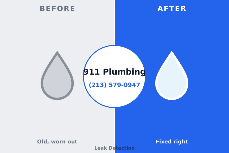 Before and after: plumbing repair Drexel, OH